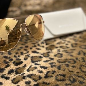 Michael Kors Gold Aviator Sunglasses